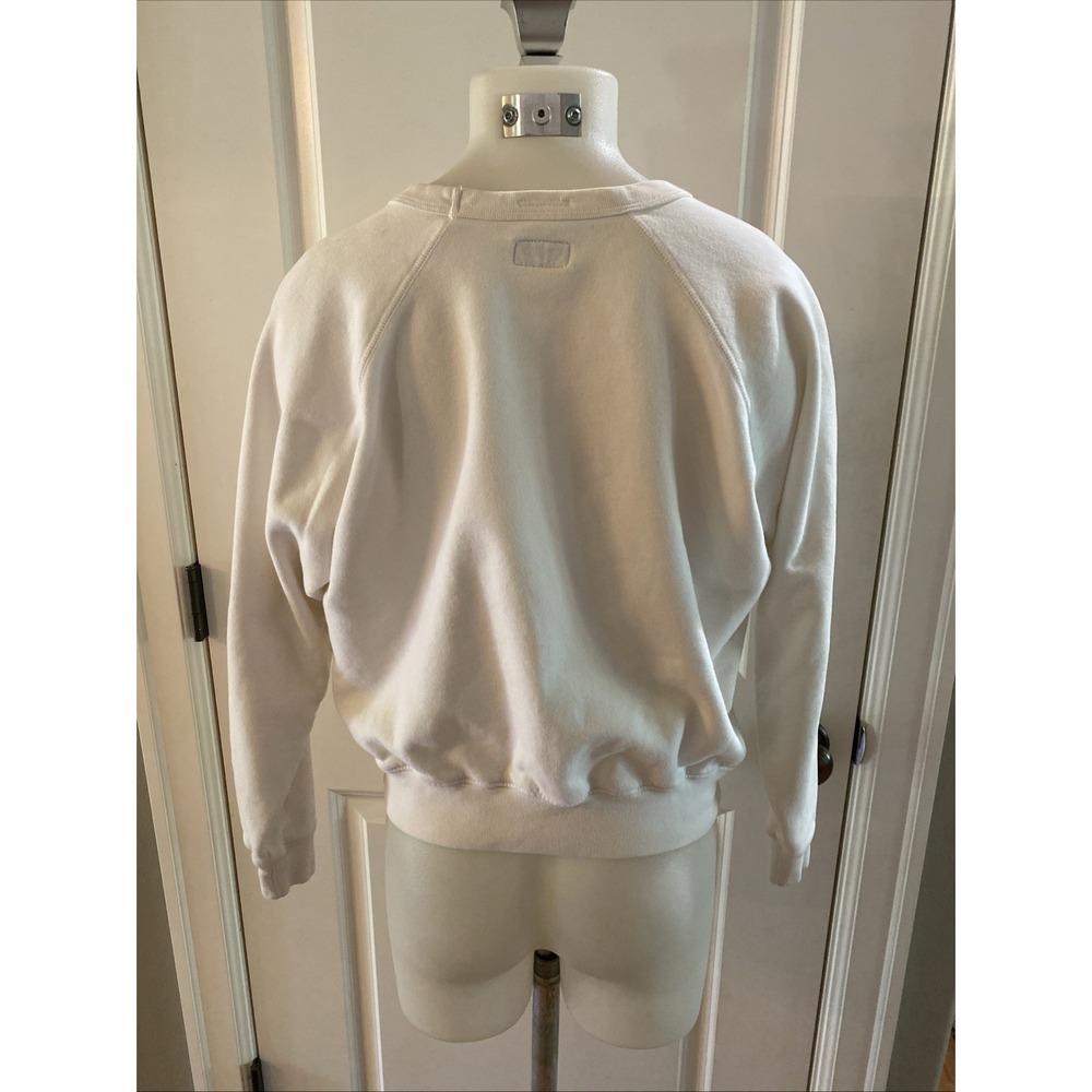 MOTHER The Concert Eat Fruit White Sweatshirt Women Size Small Graphic Pullover - Picture 3 of 12